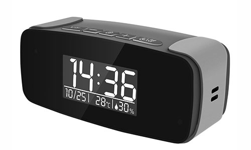 hidden camera alarm clock