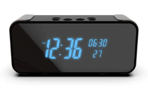 bluetooth speaker alarm clock hidden camera