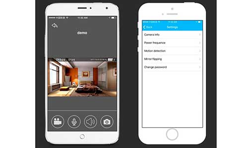 smoke detector with hidden camera mobile app